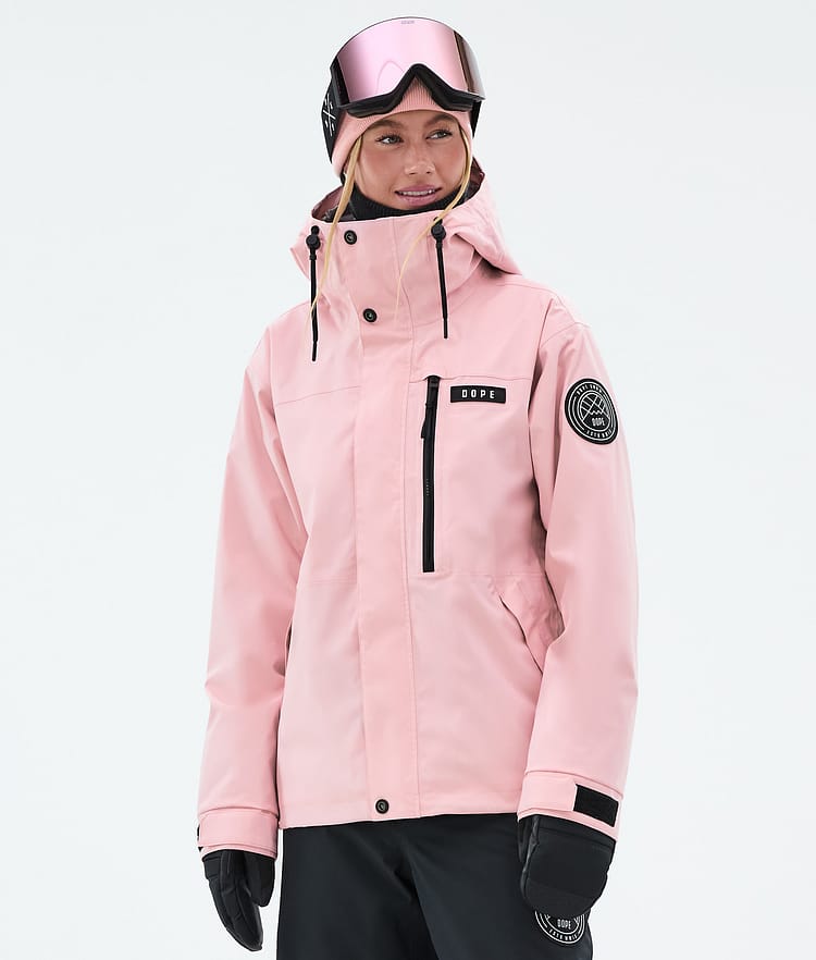 Dope Blizzard W Full Zip Laskettelutakki Naiset Soft Pink, Kuva 1 / 9