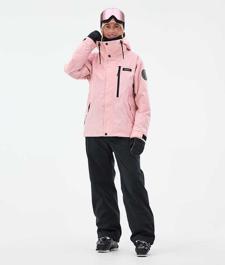 Dope Blizzard W Full Zip Laskettelutakki Naiset Soft Pink, Kuva 2 / 9