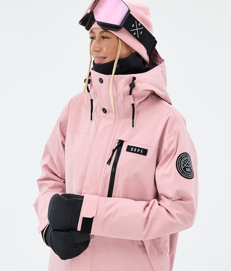 Dope Blizzard W Full Zip Lumilautailutakki Naiset Soft Pink, Image 4 of 9