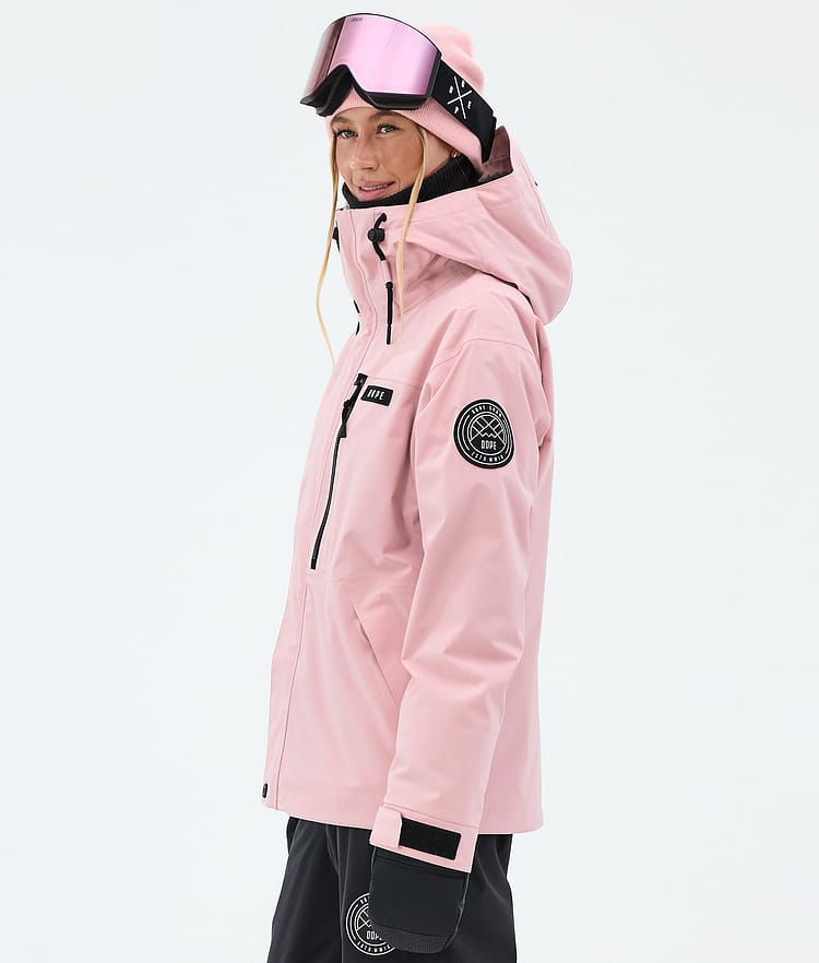 Dope Blizzard W Full Zip Lumilautailutakki Naiset Soft Pink, Image 5 of 9