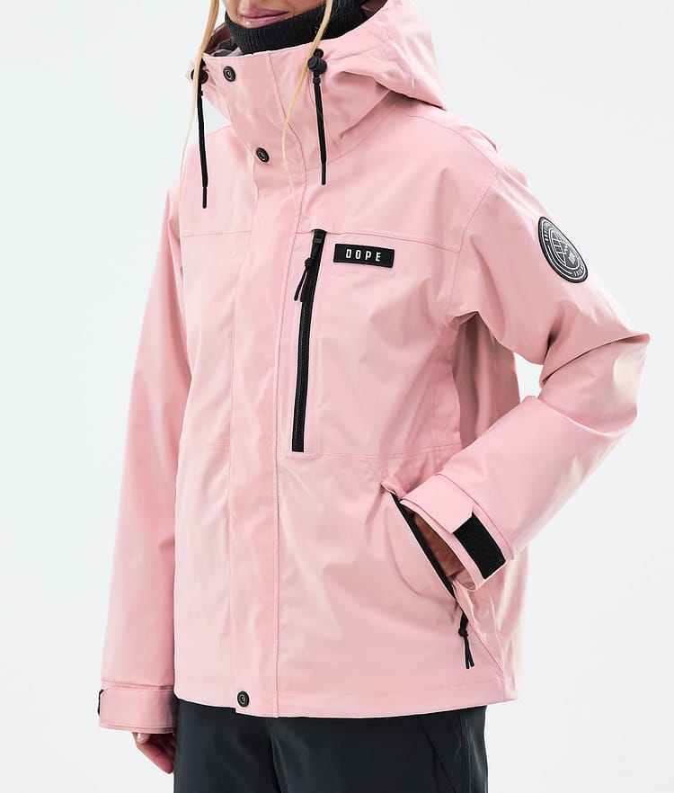 Dope Blizzard W Full Zip Lumilautailutakki Naiset Soft Pink, Kuva 7 / 9