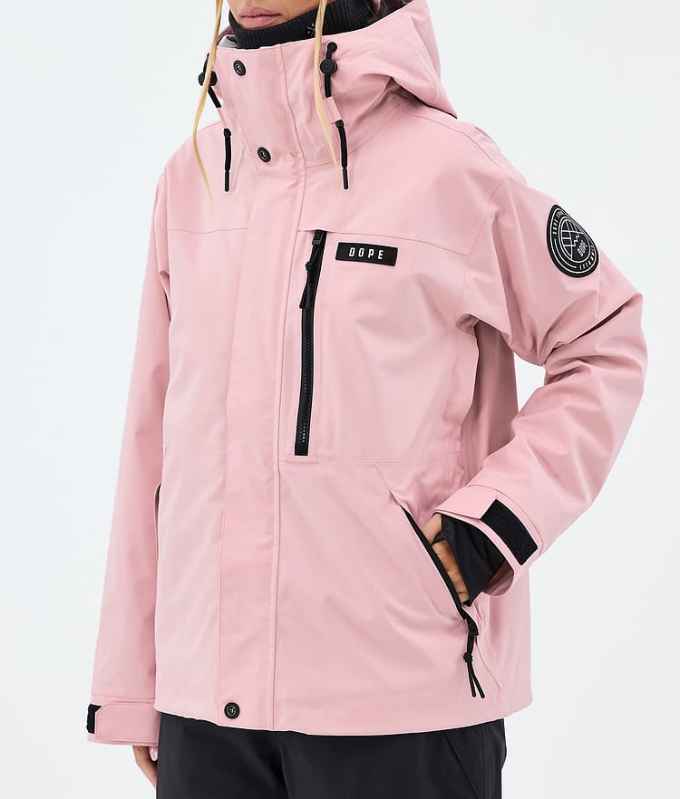 Dope Blizzard W Full Zip Laskettelutakki Naiset Soft Pink, Image 7 of 9