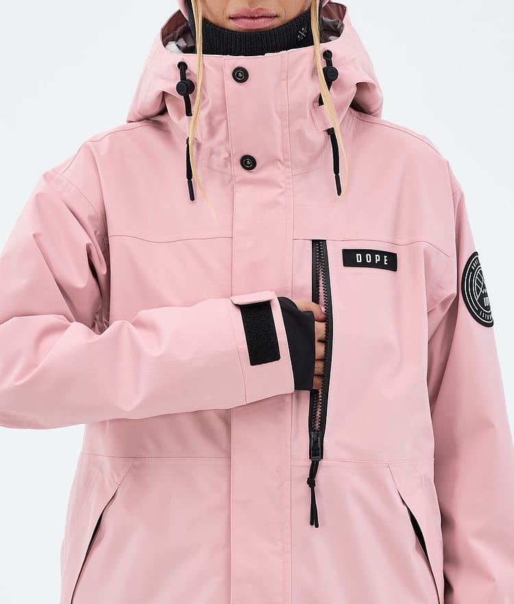Dope Blizzard W Full Zip Laskettelutakki Naiset Soft Pink, Image 8 of 9
