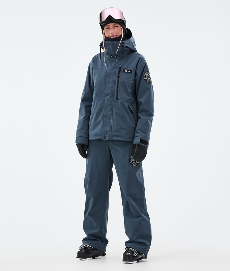 Dope Blizzard W Full Zip Laskettelutakki Naiset Metal Blue, Kuva 2 / 9
