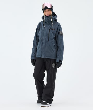 Dope Blizzard W Full Zip Lumilautailu Outfit Metal Blue/Black