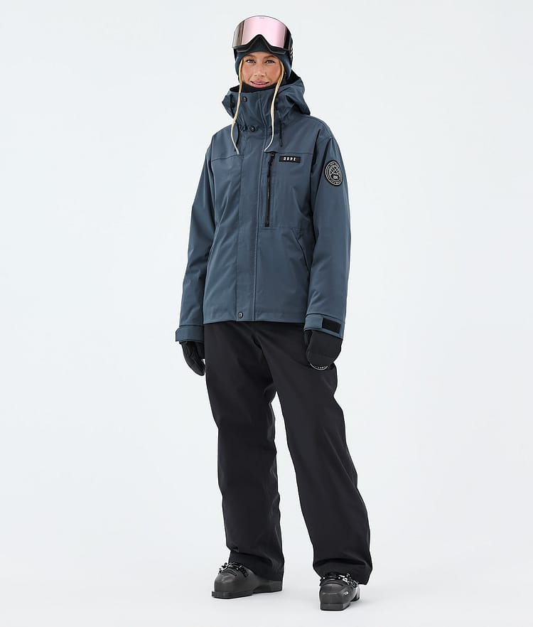 Dope Blizzard W Full Zip Laskettelutakki Naiset Metal Blue, Image 2 of 9