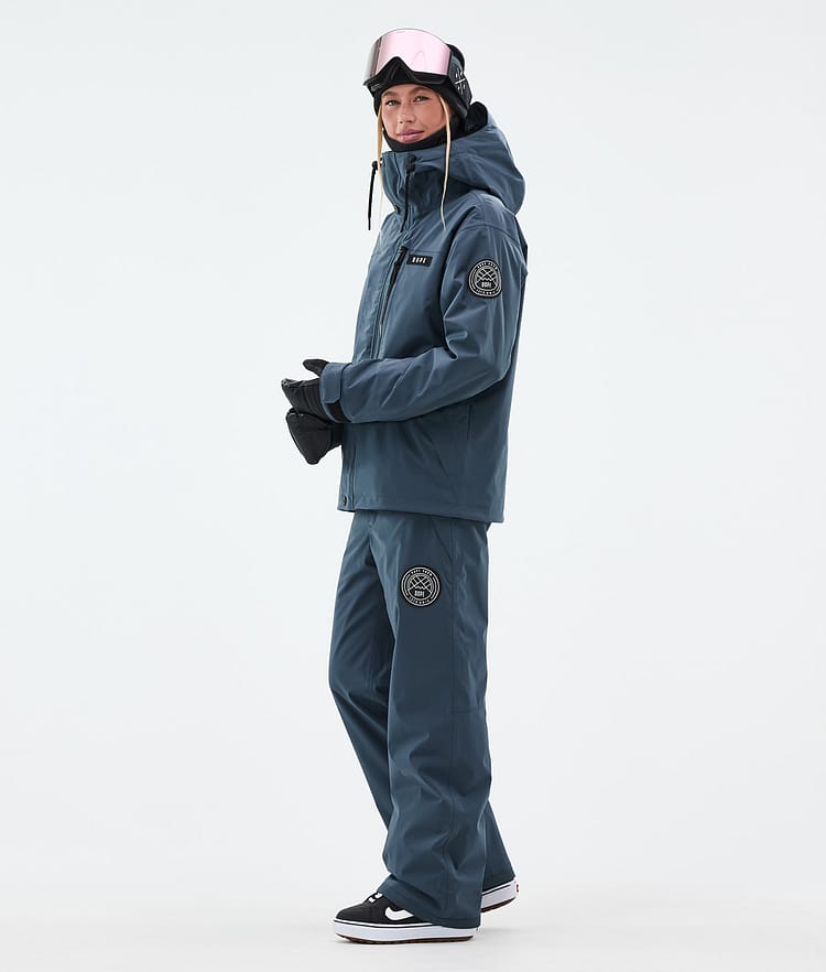 Dope Blizzard W Full Zip Lumilautailutakki Naiset Metal Blue, Kuva 3 / 9