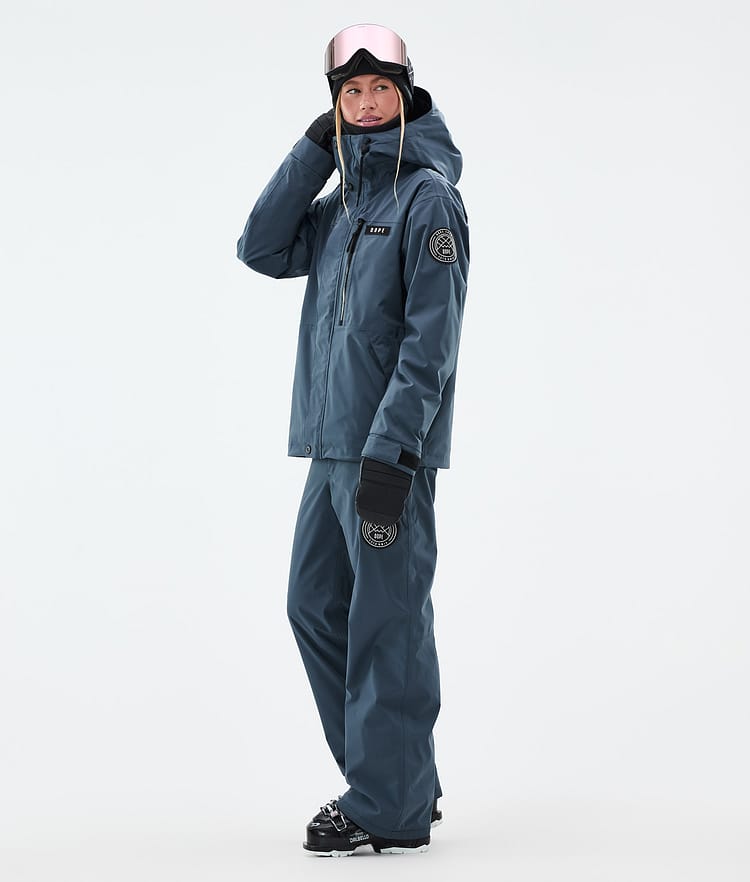 Dope Blizzard W Full Zip Laskettelutakki Naiset Metal Blue, Kuva 3 / 9