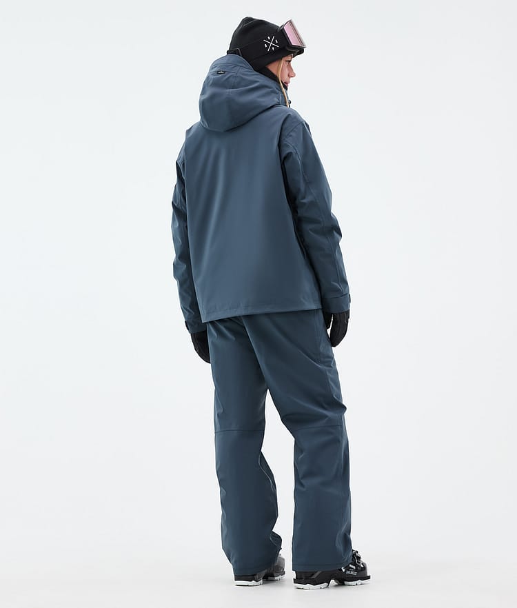 Dope Blizzard W Full Zip Laskettelutakki Naiset Metal Blue, Kuva 4 / 9
