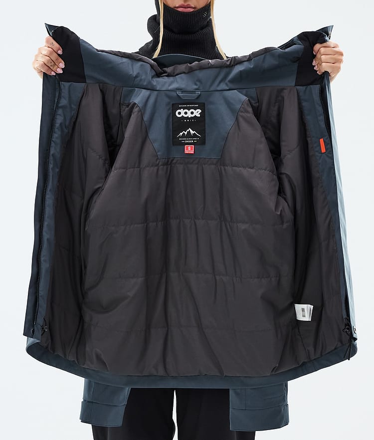 Dope Blizzard W Full Zip Lumilautailutakki Naiset Metal Blue, Image 9 of 9