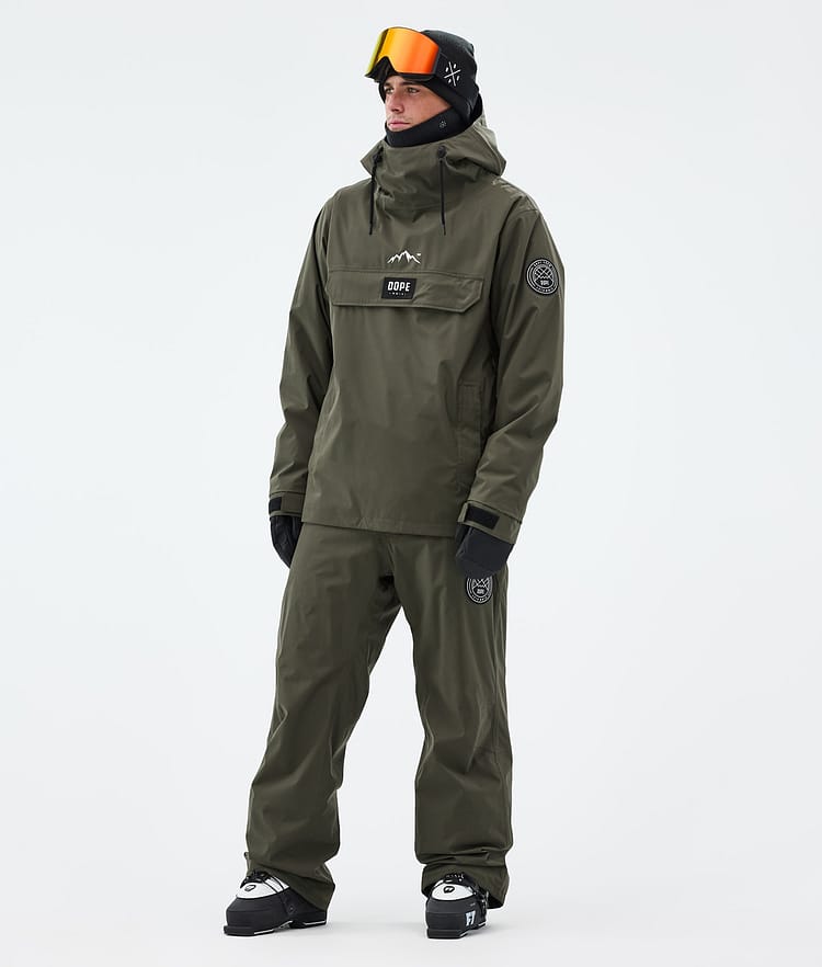 Dope Blizzard Lasketteluhousut Miehet Olive Green, Image 2 of 5