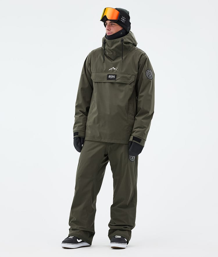 Dope Blizzard Lumilautailuhousut Miehet Olive Green, Kuva 2 / 5