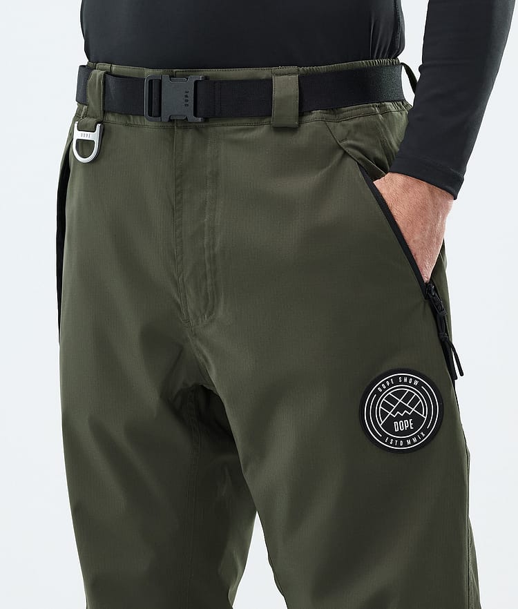 Dope Blizzard Lumilautailuhousut Miehet Olive Green, Image 5 of 5