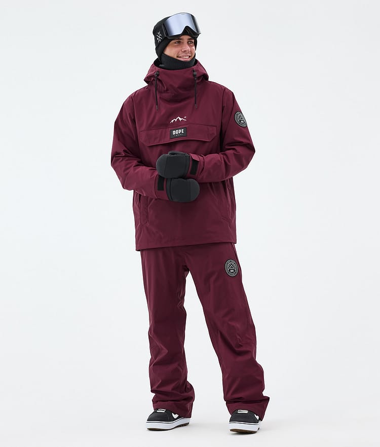 Dope Blizzard Lumilautailuhousut Miehet Burgundy, Image 2 of 5