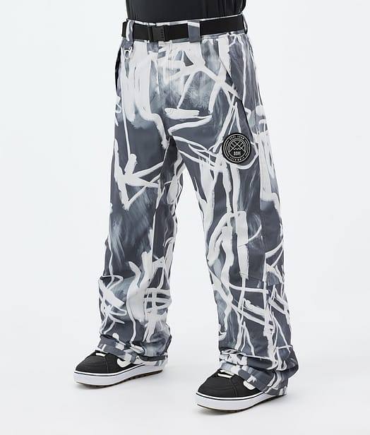 Dope Blizzard Lumilautailuhousut Miehet Scribble Black