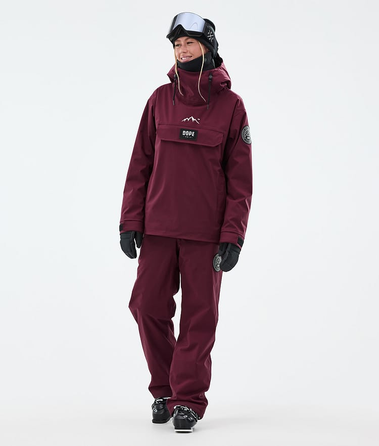 Dope Blizzard W Lasketteluhousut Naiset Burgundy, Kuva 2 / 5