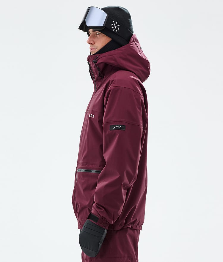 Dope Vertex Lumilautailutakki Miehet Burgundy, Kuva 5 / 8