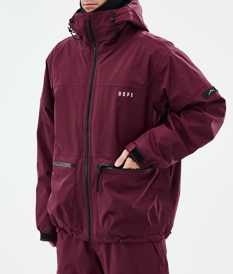 Dope Vertex Lumilautailutakki Miehet Burgundy, Kuva 7 / 8