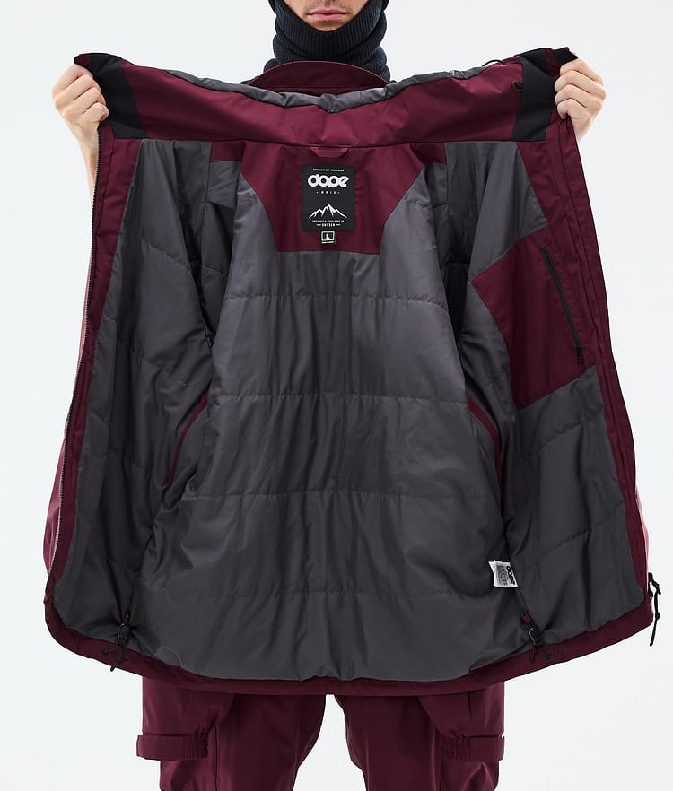 Dope Vertex Lumilautailutakki Miehet Burgundy, Kuva 8 / 8
