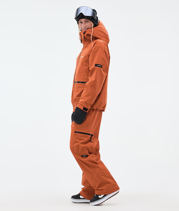 Dope Vertex W Lumilautailutakki Naiset Burned Orange, Kuva 3 / 8