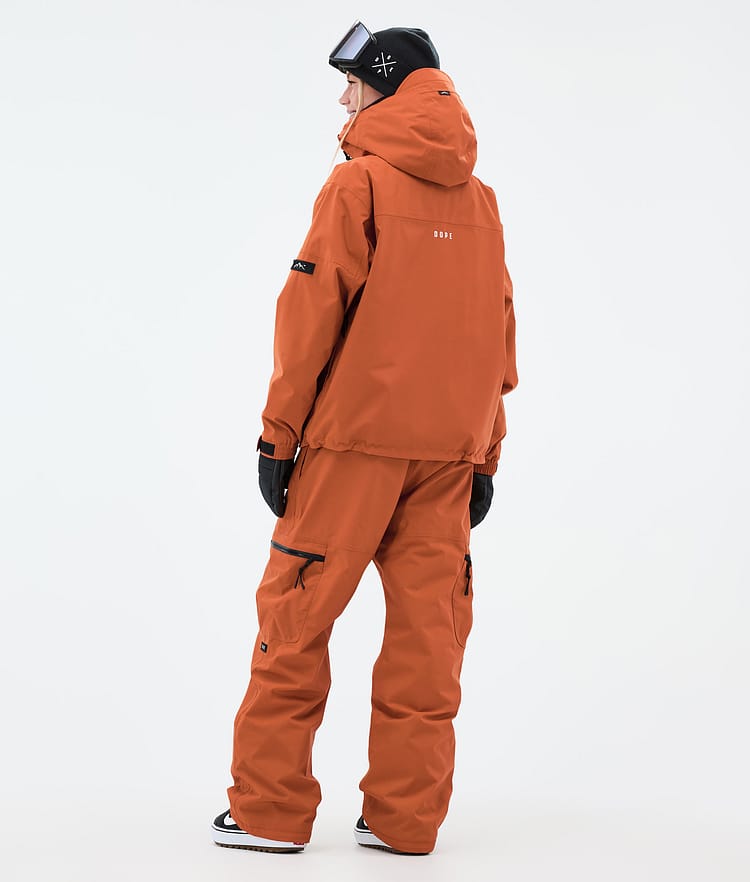Dope Vertex W Lumilautailutakki Naiset Burned Orange, Kuva 4 / 8