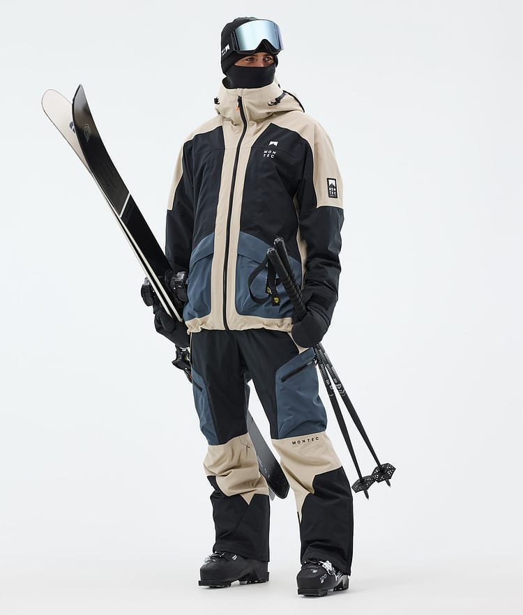 Montec Morpheus Laskettelutakki Miehet Sand/Black/Metal Blue, Kuva 3 / 10