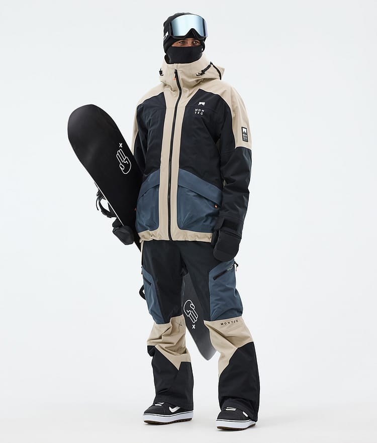 Montec Morpheus Lumilautailutakki Miehet Sand/Black/Metal Blue, Kuva 3 / 10