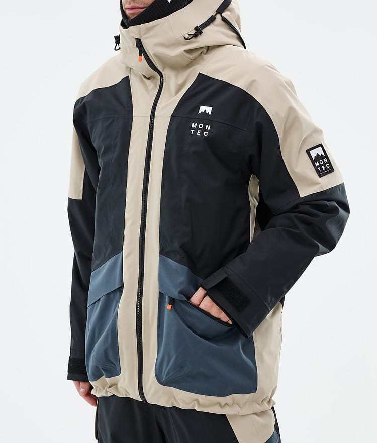 Montec Morpheus Lumilautailutakki Miehet Sand/Black/Metal Blue, Kuva 8 / 10