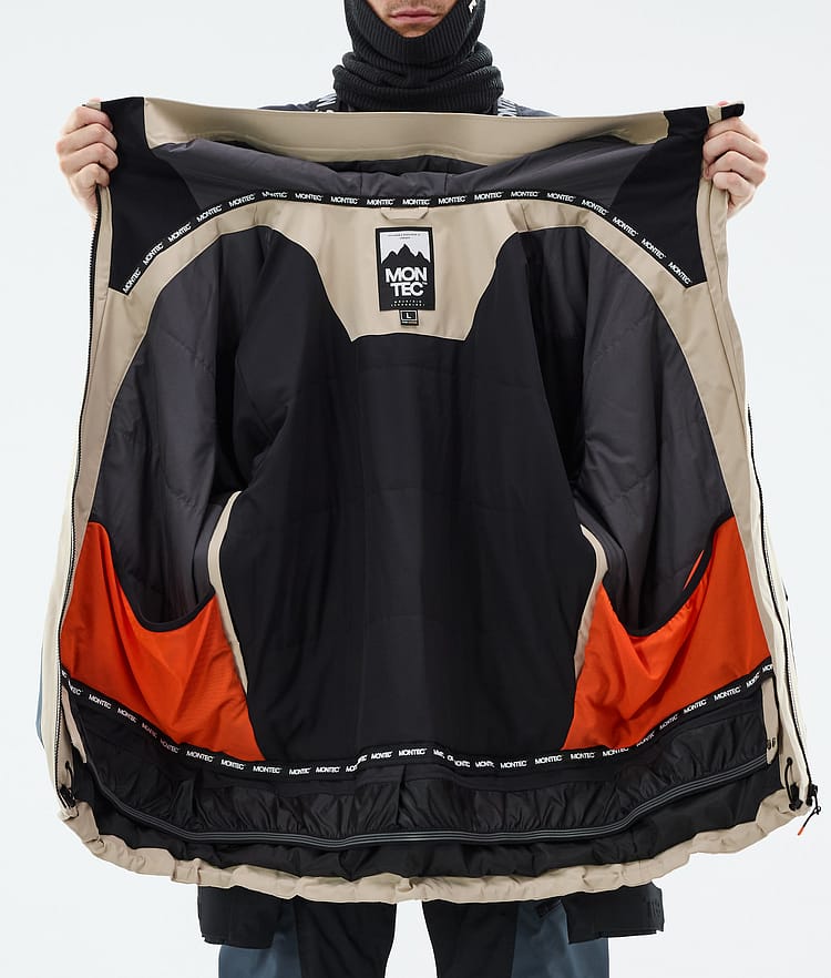 Montec Morpheus Laskettelutakki Miehet Sand/Black/Metal Blue, Kuva 10 / 10