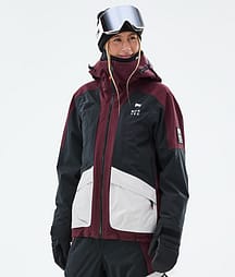 Montec Morpheus W 25 Lumilautailutakki Naiset Burgundy/Black/Light Grey