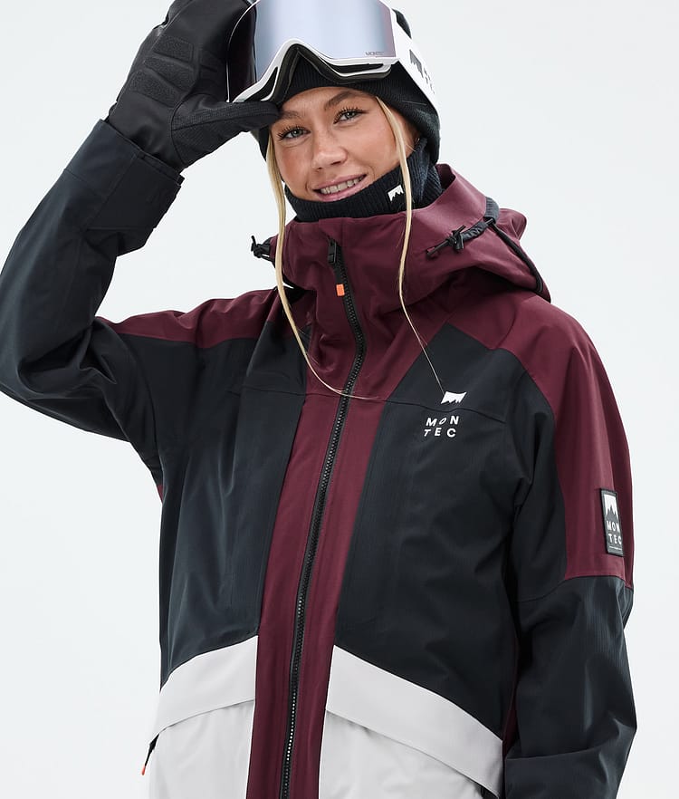 Montec Morpheus W Laskettelutakki Naiset Burgundy/Black/Light Grey, Kuva 2 / 10