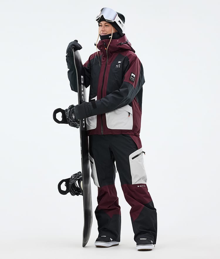 Montec Morpheus W Lumilautailutakki Naiset Burgundy/Black/Light Grey, Kuva 3 / 10
