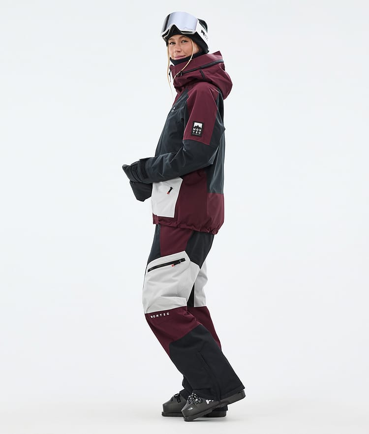 Montec Morpheus W Laskettelutakki Naiset Burgundy/Black/Light Grey, Kuva 4 / 10