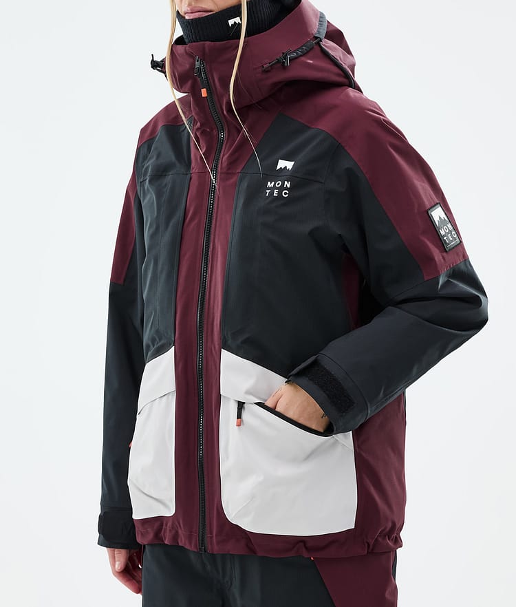 Montec Morpheus W Lumilautailutakki Naiset Burgundy/Black/Light Grey, Kuva 8 / 10