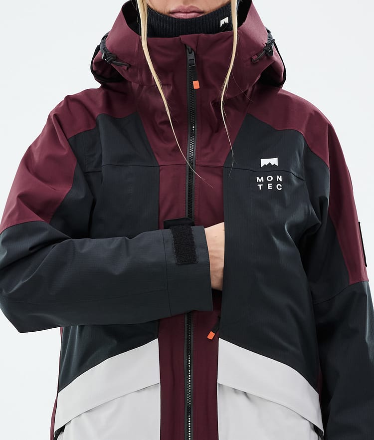 Montec Morpheus W Lumilautailutakki Naiset Burgundy/Black/Light Grey, Kuva 9 / 10