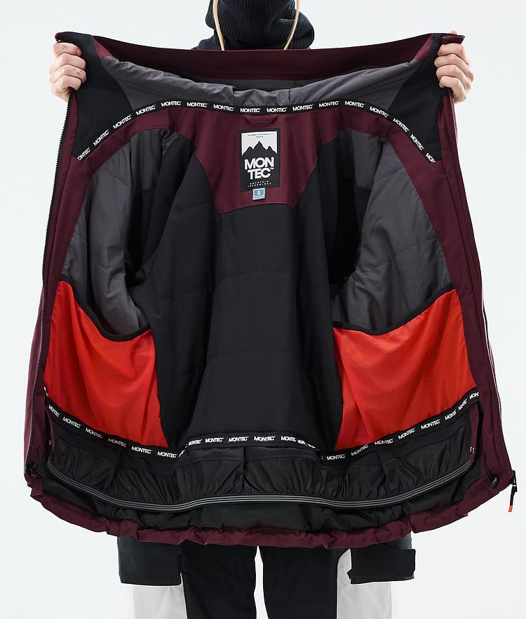 Montec Morpheus W Laskettelutakki Naiset Burgundy/Black/Light Grey, Kuva 10 / 10