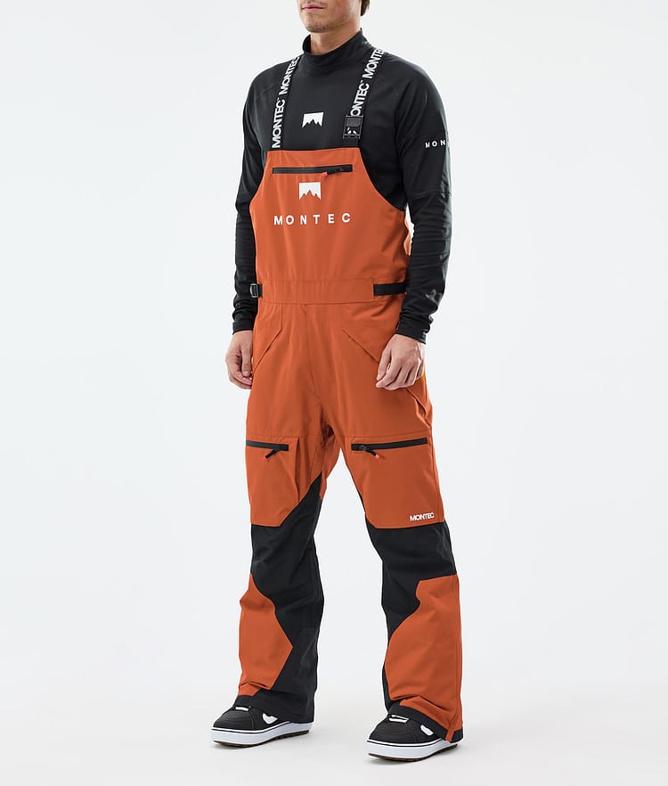 Montec Arch Lumilautailuhousut Miehet Burned Orange/Black, Kuva 1 / 6