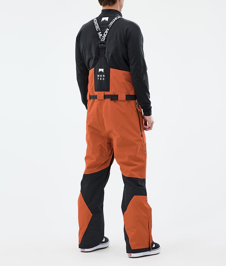 Montec Arch Lumilautailuhousut Miehet Burned Orange/Black, Kuva 3 / 6