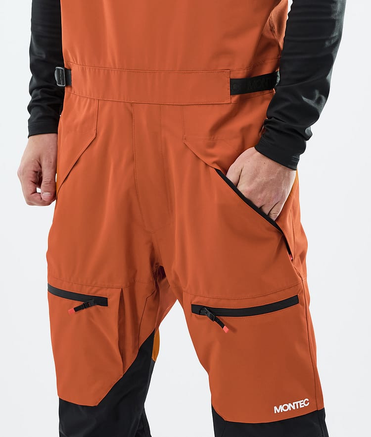 Montec Arch Lumilautailuhousut Miehet Burned Orange/Black, Kuva 4 / 6