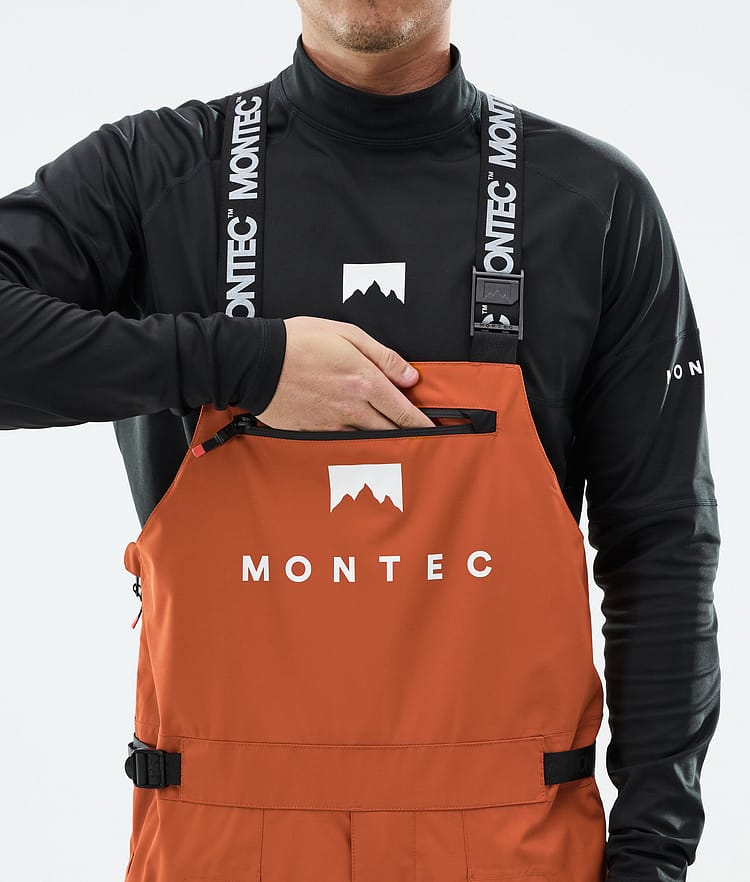 Montec Arch Lumilautailuhousut Miehet Burned Orange/Black, Kuva 5 / 6