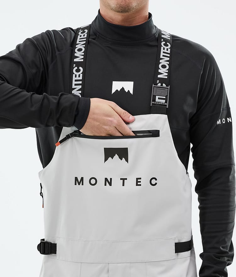 Montec Arch Lumilautailuhousut Miehet Light Grey/Black, Kuva 5 / 6
