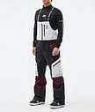 Montec Dozer Lumilautailuhousut Miehet Light Grey/Black/Burgundy