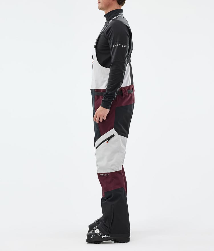 Montec Dozer Lasketteluhousut Miehet Light Grey/Black/Burgundy, Kuva 2 / 6