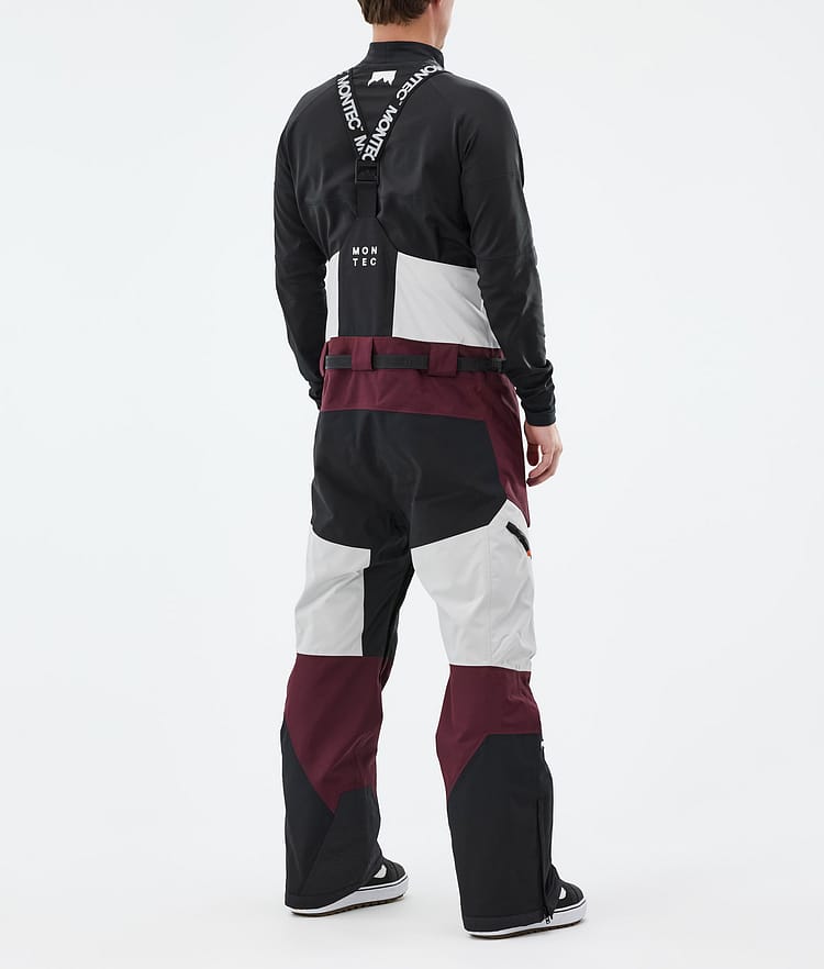 Montec Dozer Lumilautailuhousut Miehet Light Grey/Black/Burgundy, Kuva 3 / 6
