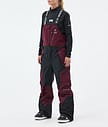 Montec Dozer W Lumilautailuhousut Naiset Burgundy/Black