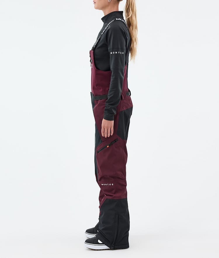 Montec Dozer W Lumilautailuhousut Naiset Burgundy/Black, Kuva 2 / 6