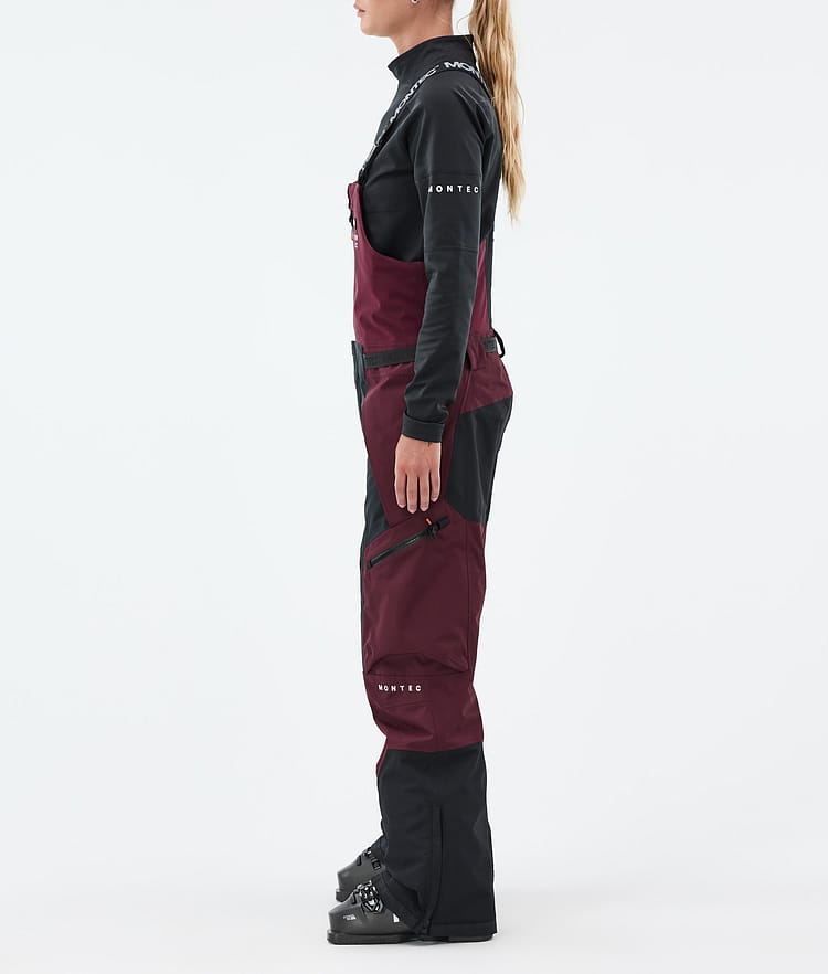 Montec Dozer W Lasketteluhousut Naiset Burgundy/Black, Kuva 2 / 6