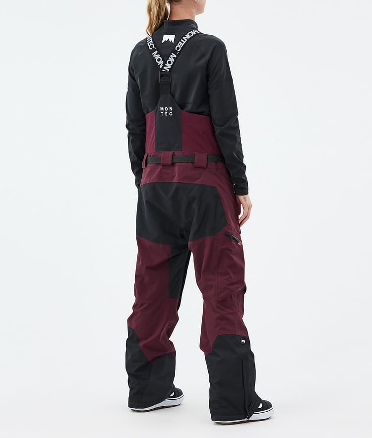 Montec Dozer W Lumilautailuhousut Naiset Burgundy/Black, Kuva 3 / 6