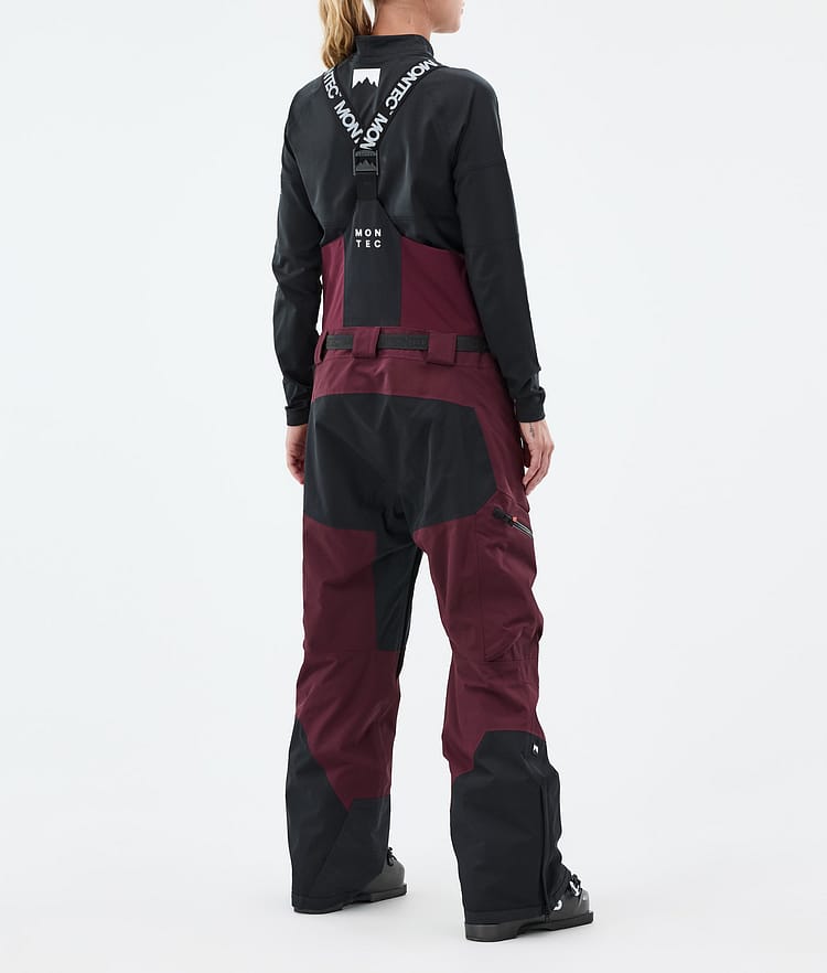 Montec Dozer W Lasketteluhousut Naiset Burgundy/Black, Kuva 3 / 6