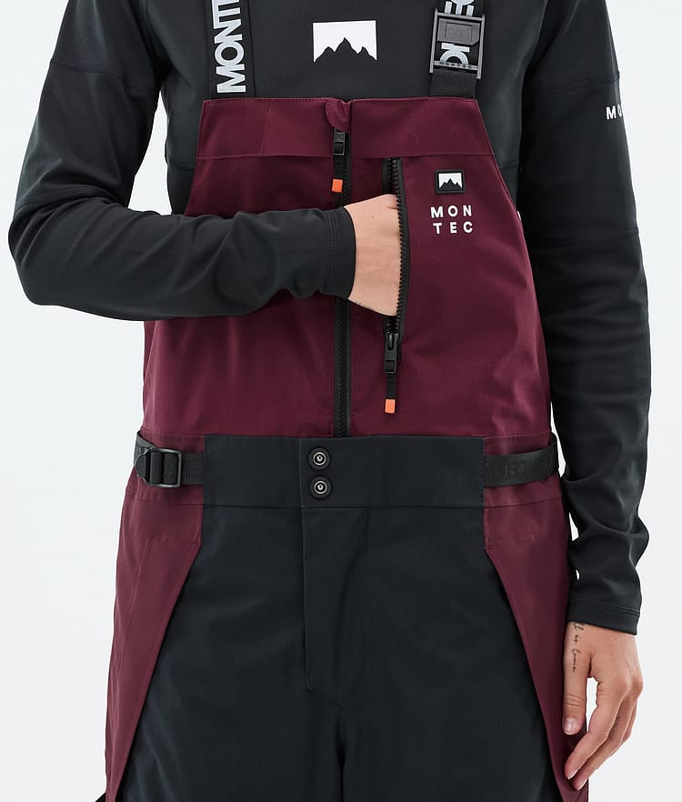 Montec Dozer W Lasketteluhousut Naiset Burgundy/Black, Kuva 5 / 6
